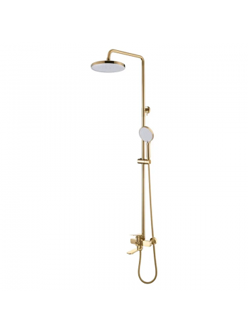 Душевая система со смесителем Mixxus Wilson 009-J Brushed Gold матовое золото MI7124