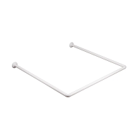 Штанга для шторки П-подібна універсальна Mixxus CRA-U-80x80x80 80x80x80cm, 80x160cm, 240cm алюміній БЛІСТЕР AC3592
