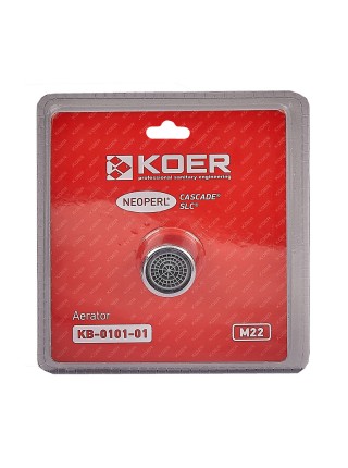 Аэратор М-22 Koer KB-0101-01 NEOPERL CASCADE SLC (Цвет хром) (AC0635)