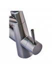 Кухонный смеситель на две воды Mixxus FUL-021 Graphite Refl.Black (нерж. сталь) (MI6115)