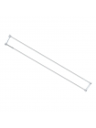 Штанга для шторки телескопічна з тримачем рушника Mixxus CRA-D-75x125 75cm-125cm алюміній БЛІСТЕР AC3588
