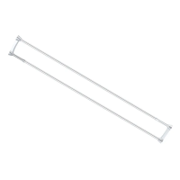 Штанга для шторки телескопічна з тримачем рушника Mixxus CRA-D-75x125 75cm-125cm алюміній БЛІСТЕР AC3588