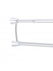 Штанга для шторки телескопічна з тримачем рушника Mixxus CRA-D-75x125 75cm-125cm алюміній БЛІСТЕР AC3588