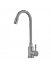 Змішувач для кухні MIXXUS SEO-011 GRAPHITE REFL.GRAY із силіконовим виливом SUS304, графіт MI8225