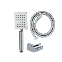 Душевой набор Mixxus Shower SET-02.SUS шланг, лейка, кронштейн с нерж. стали MI6157
