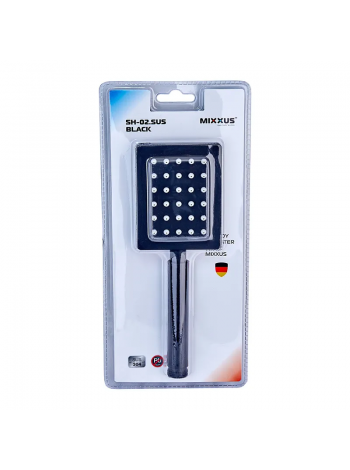 Лійка для душу з нерж. сталі SUS304 Mixxus SH-02.SUS Black MI6120