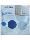 Шторка для ванної Mixxus SCT-015-180x180 з поліестеру Візерунок Круги AC3585