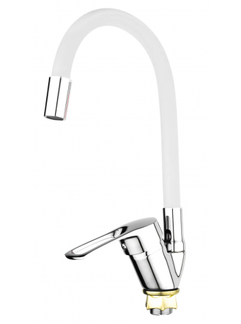 Смеситель для кухни Mixxus FANY 011 Nut Refl.White без подводки MI6289