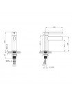 Смеситель для умывальника Mixxus Bond 001 Nut MI7150