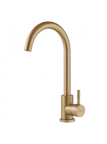 Смеситель для кухни Mixxus SUS-011 Brushed Gold   SUS304 матовое золото MI8435