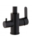 Смеситель для кухни Mixxus DAX-021-G Black нерж. сталь с вых.для пит.воды MI6078