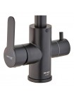 Смеситель для кухни Mixxus DAX-021-G Black нерж. сталь с вых.для пит.воды MI6078