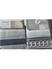 Шторка для ванной Mixxus SCT-017-180x180 из полиэстера Узор Полоска бело-черная AC3587