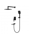 Душевая система встраиваемая KOER KB-66009-05  черный KR6020