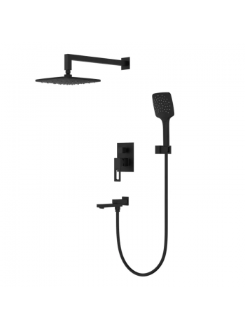 Душевая система встраиваемая KOER KB-66009-05  черный KR6020