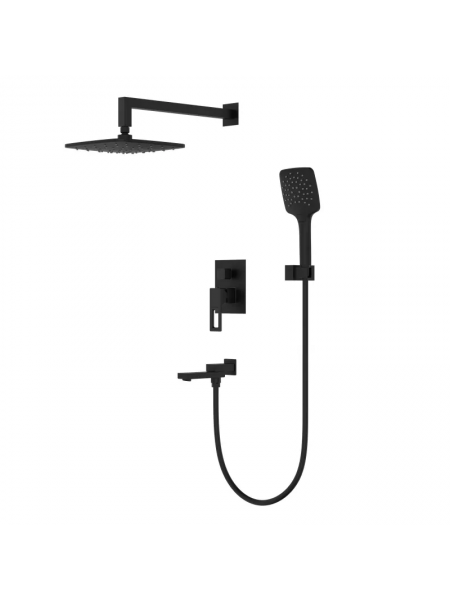 Душевая система встраиваемая KOER KB-66009-05  черный KR6020