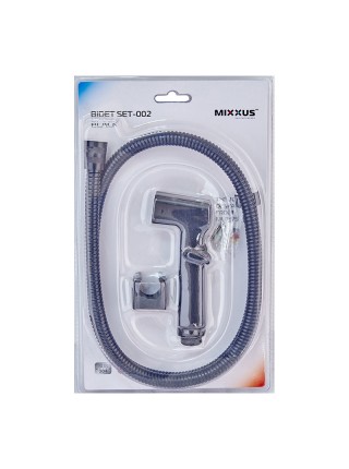 Набір для гігієнічного душу Mixxus Bidet SET-002 Black шланг 1,2м LE2776