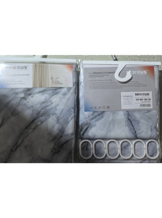 Шторка для ванної Mixxus SCT-009-180x180 із поліестеру Візерунок Мармур AC3579