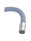 Кухонный смеситель с силиконовым изливом Mixxus DVE-011 Refl.Gray (нерж. сталь) (MI6081)