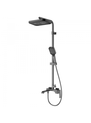 Душова система із змішувачем KOER KB-56037-07 графіт KR6002