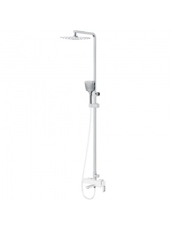 Душова система із змішувачем KOER KB-56009-04 хром-білий KR5987