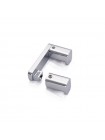 Крючок для полотенец в ванную двойной Koer AS-0101-2-01 хром глянец KR6157