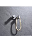 Крючок для полотенец в ванную двойной Koer AS-0101-2-01 хром глянец KR6157