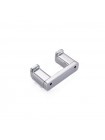 Крючок для полотенец в ванную двойной Koer AS-0101-2-01 хром глянец KR6157