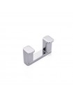 Крючок для полотенец в ванную двойной Koer AS-0101-2-01 хром глянец KR6157