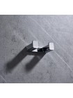 Крючок для полотенец в ванную двойной Koer AS-0101-2-01 хром глянец KR6157