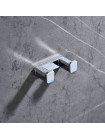 Крючок для полотенец в ванную двойной Koer AS-0101-2-01 хром глянец KR6157