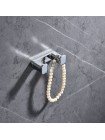 Крючок для полотенец в ванную двойной Koer AS-0101-2-01 хром глянец KR6157