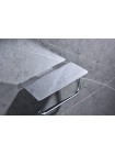 Держатель для туалетной бумаги с полкой Koer AS-0112-01 хром глянец KR6177
