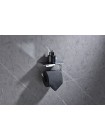 Держатель для туалетной бумаги с полкой Koer AS-0112-01 хром глянец KR6177
