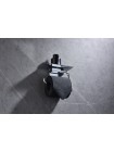 Держатель для туалетной бумаги с полкой Koer AS-0112-01 хром глянец KR6177