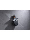 Держатель для туалетной бумаги с полкой Koer AS-0112-01 хром глянец KR6177