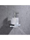 Дозатор для жидкого настенный мыла Koer AS-0104-01 стекло хром глянец KR6169