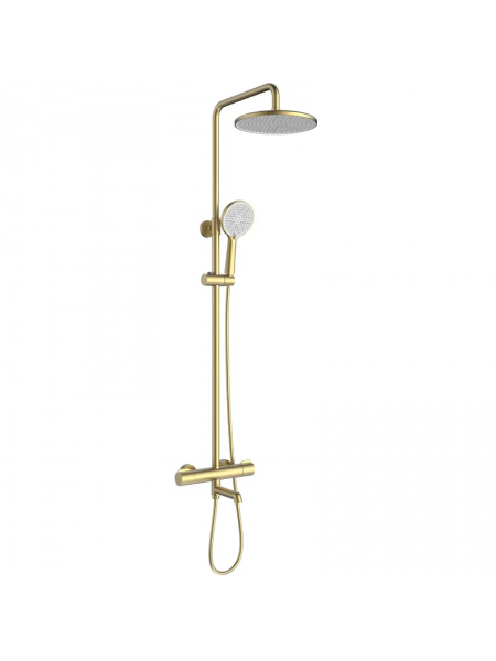 Душевая система с термостатом Koer KB-57029-12 матовое золото KR5956 Душевая система с термостатом Koer KB-57029-12 матовое золото KR5956