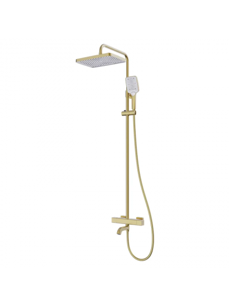Душевая система с термостатом Koer KB-57038-12 матовое золото KR5963 Душевая система с термостатом Koer KB-57038-12 матовое золото KR5963