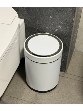 Відро для сміття сенсорне кругле KOER TC-020609-08 9 л біле KR5938 Відро для сміття сенсорне кругле KOER TC-020609-08 9 л біле KR5938