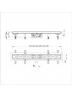 Трап для душа 30 см пластик-нержавеющая сталь ITAL IT13-FT01/300