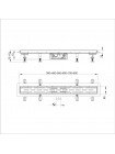 Трап для душу 30 см пластик-нержавіюча сталь ITAL IT13-FT01/300