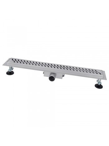 Трап для душу 50 см з комбінованим затвором Brushed Nickel ITAL IT02-FT09/500
