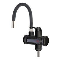 Водонагрівальника кран на кухню з гнучким гусаком Wezer SDR-G15T-Black