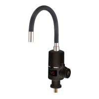 Кран водонагреватель для кухни 3 кВт Wezer SDR-G05T-Black