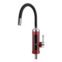 Кран водонагреватель для кухни с гибким изливом Wezer SDR-G16T-Red
