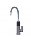 Кран водонагреватель проточный 3,3 кВт с датчиком температуры Wezer SDR-G19TC Grey с гибким изливом