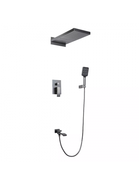 Встраиваемая душевая система графит GAPPO G7107-79