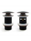 Донный клапан для раковины Rea Old Black клик-клак REA-A0080