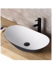 Умывальник на столешницу Rea Royal 36x62,5 black & white REA-U6600